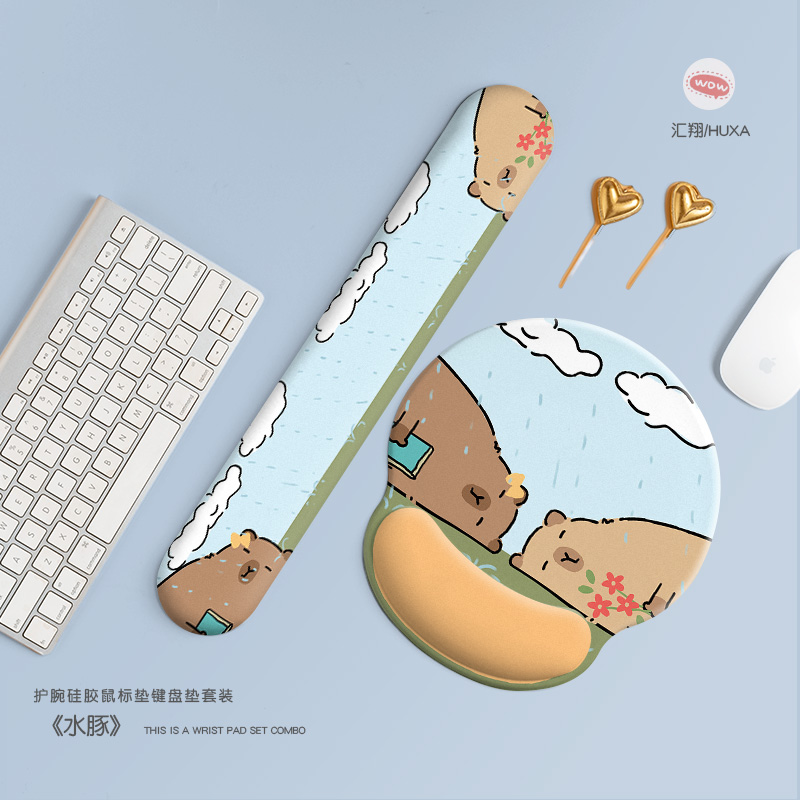 简约防水耐用皮革鼠标垫