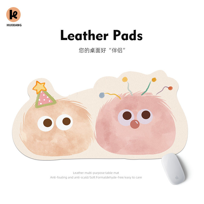 原创鼠标垫异形皮革办公室