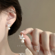 天然淡水珍珠蝴蝶耳环女高级感气质耳坠2025新款 小众轻奢耳钉耳饰