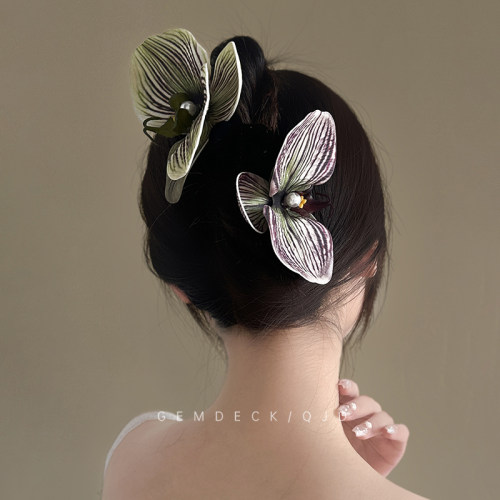gemdeck小众复古蝴蝶兰抓夹
