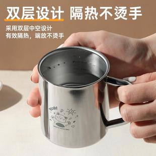 玉米316不锈钢水杯儿童家用牛奶杯幼儿园学生专用带盖防烫摔口杯