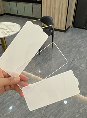 适用iQOO13白边手机膜电镀指纹油丝印白色框高铝二强钢化玻璃膜iQOO12无孔全屏高清防爆防摔iQOO11前保护贴膜