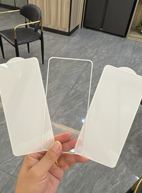 适用新款OnePlus一加13T白色丝印钢化膜一加ACE5高透玻璃白色边框手机贴膜一加ACE5PRO白框高透手机保护贴膜