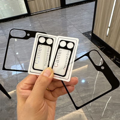 适用zflip6外屏膜z flip5钢化贴膜zfilp4玻璃filp6手机galaxy5折叠屏zflp4副屏保护手机小屏幕zfip3保护贴膜