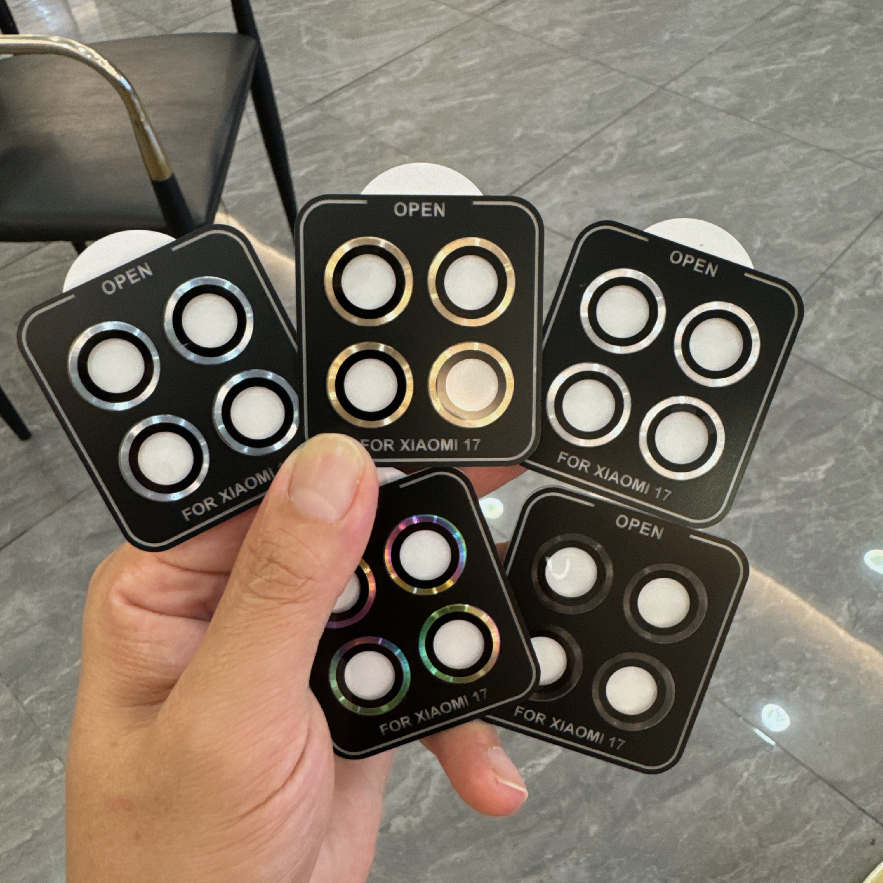 适用小米17镜头膜Xiaomi17定位后置摄像头金属高清防爆钢化保护膜