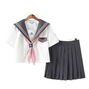 水手服套装学院风短袖原创正版夏季百褶裙日系JK制服女校供基础款