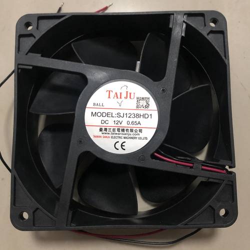台湾三巨直流12V 24V散热风扇SJ1238HD1 SJ1238HD2 静音大风量