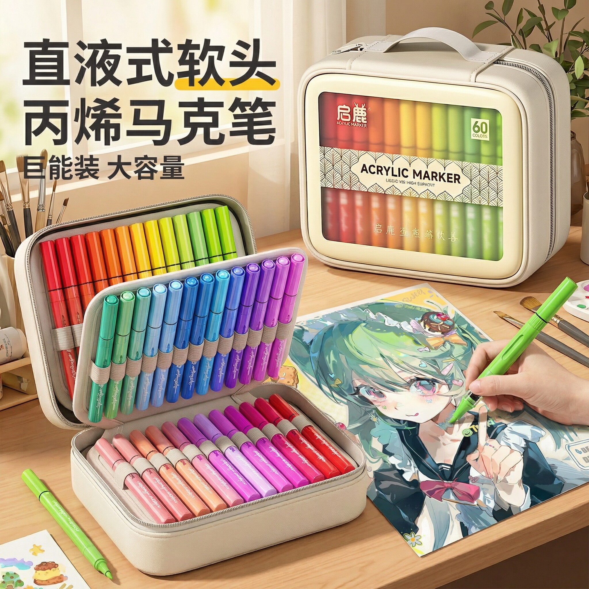 【老师推荐】直液式丙烯马克笔图片