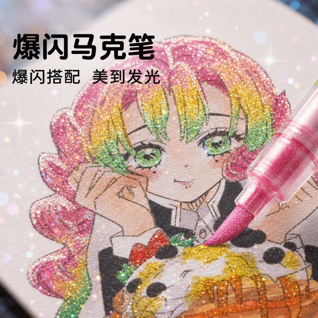上色鲜亮画画氛围感足图片