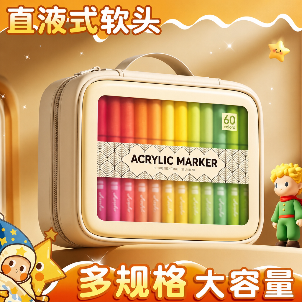 【老师推荐】直液式丙烯马克笔图片