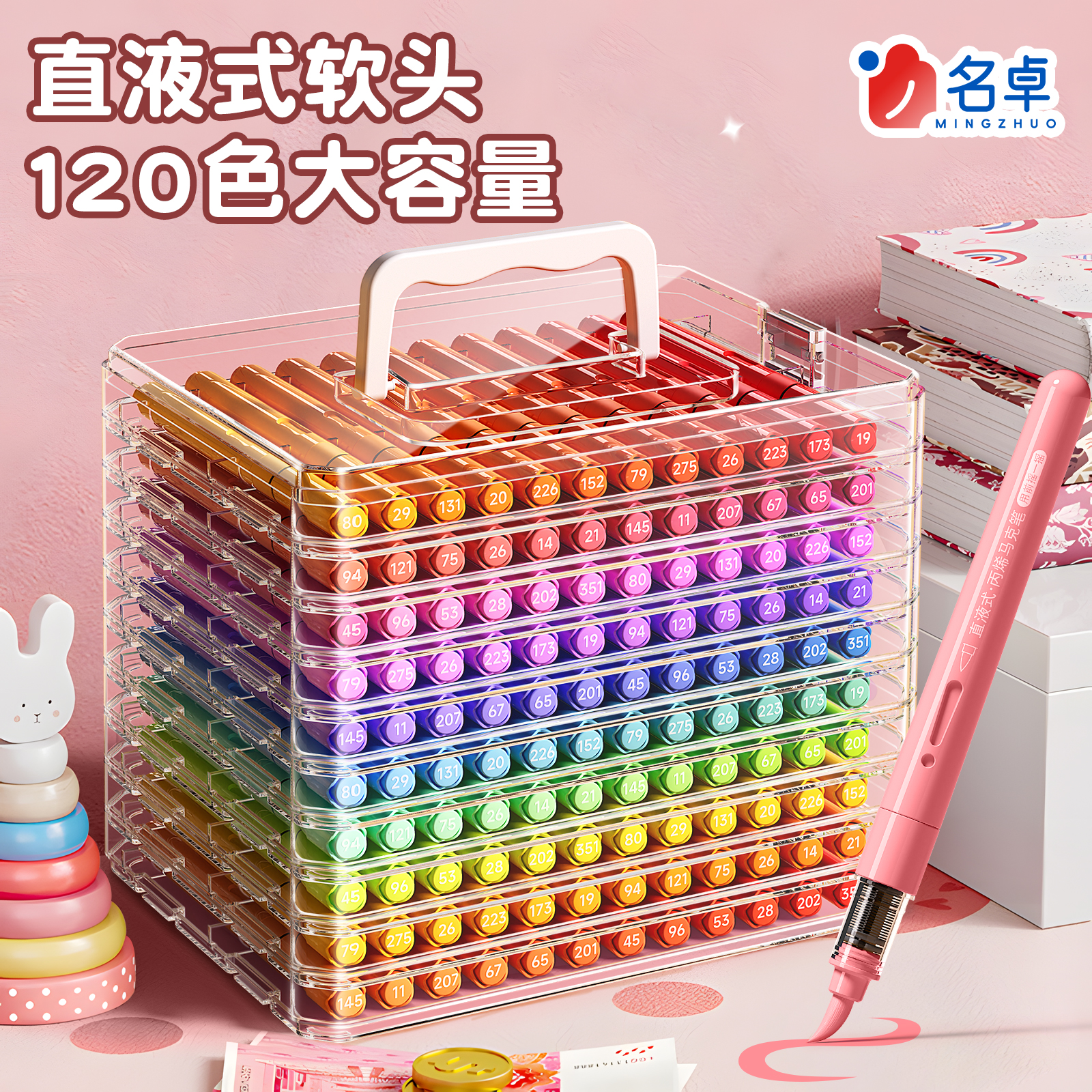 120色直液式丙烯马克笔