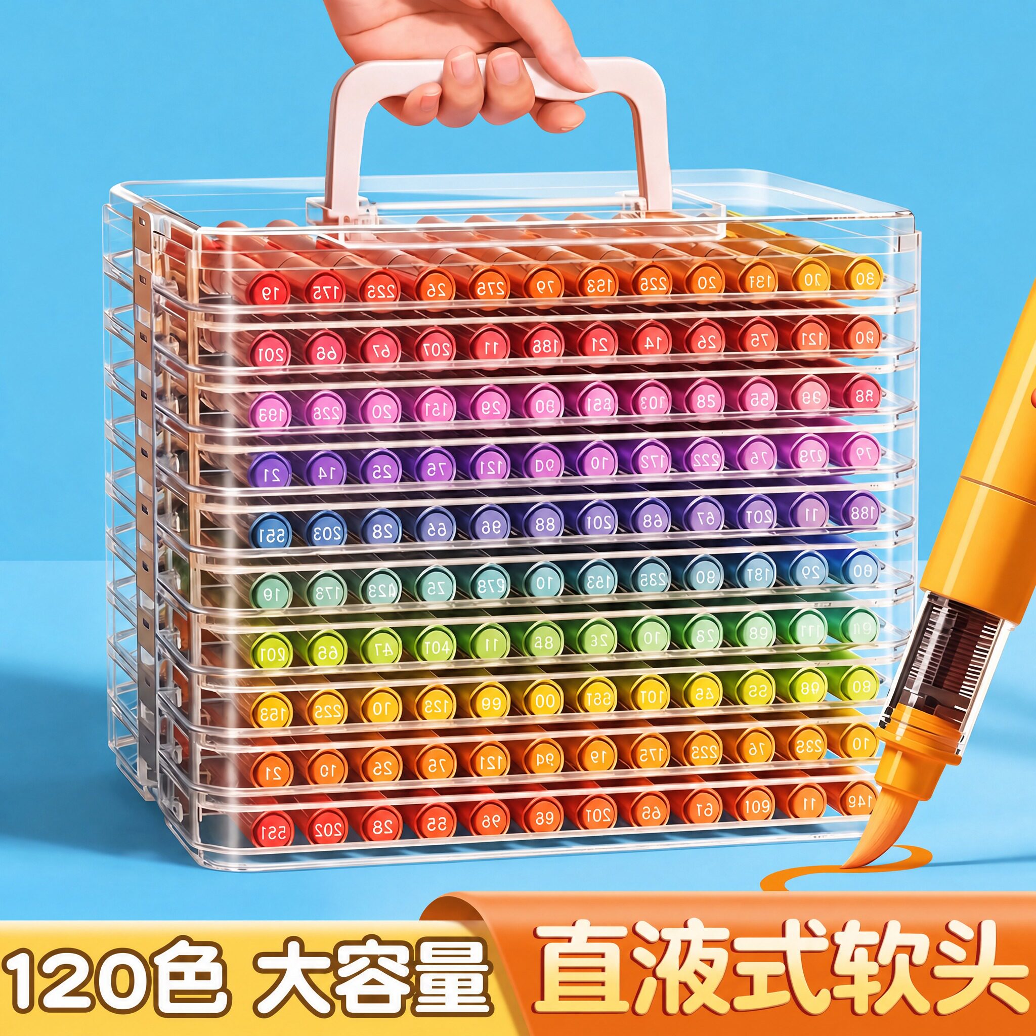 直液式丙烯马克笔小学生美术专用图片