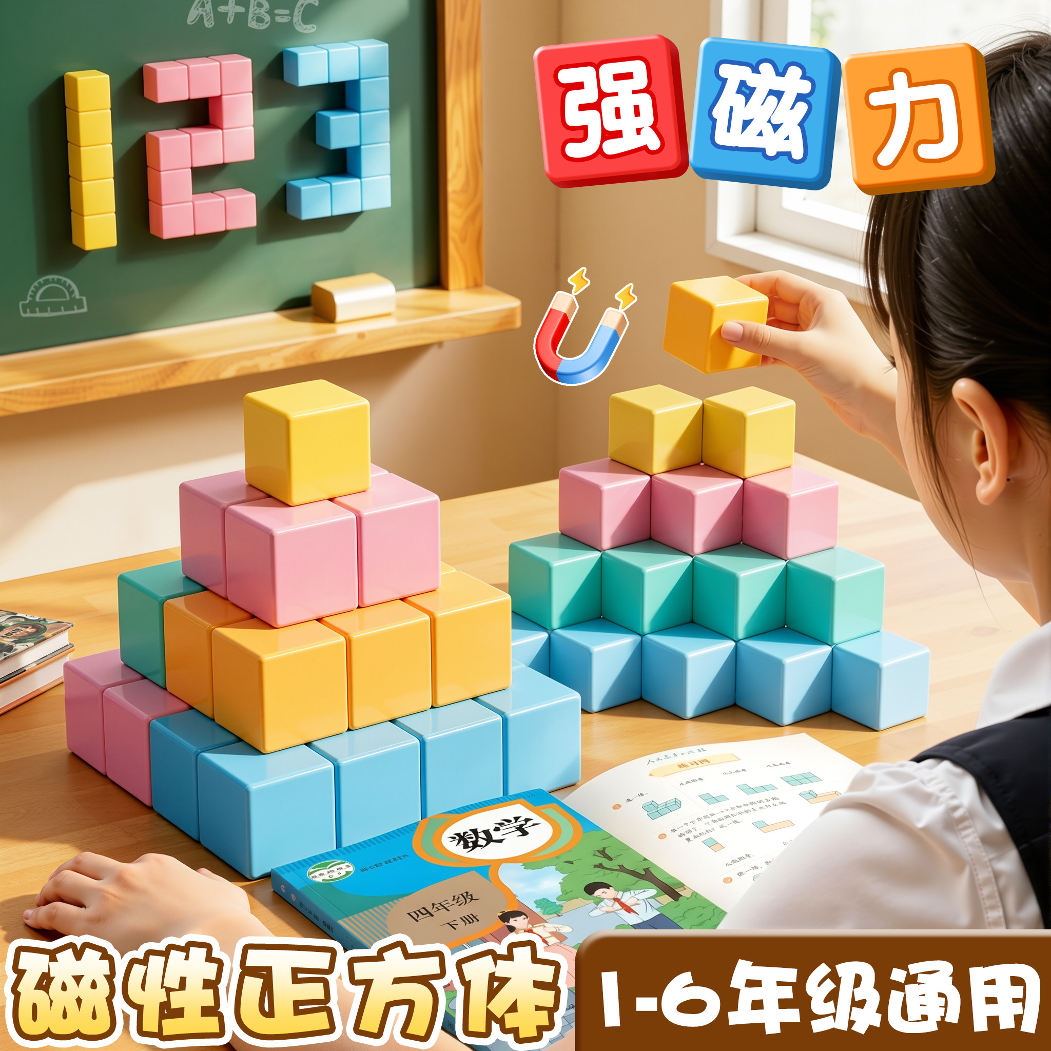 磁性正方体教具【央妈推荐】图片