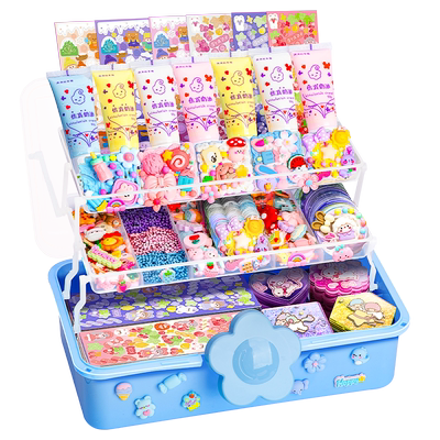 奶油胶咕卡套装贴纸女孩酷卡盘