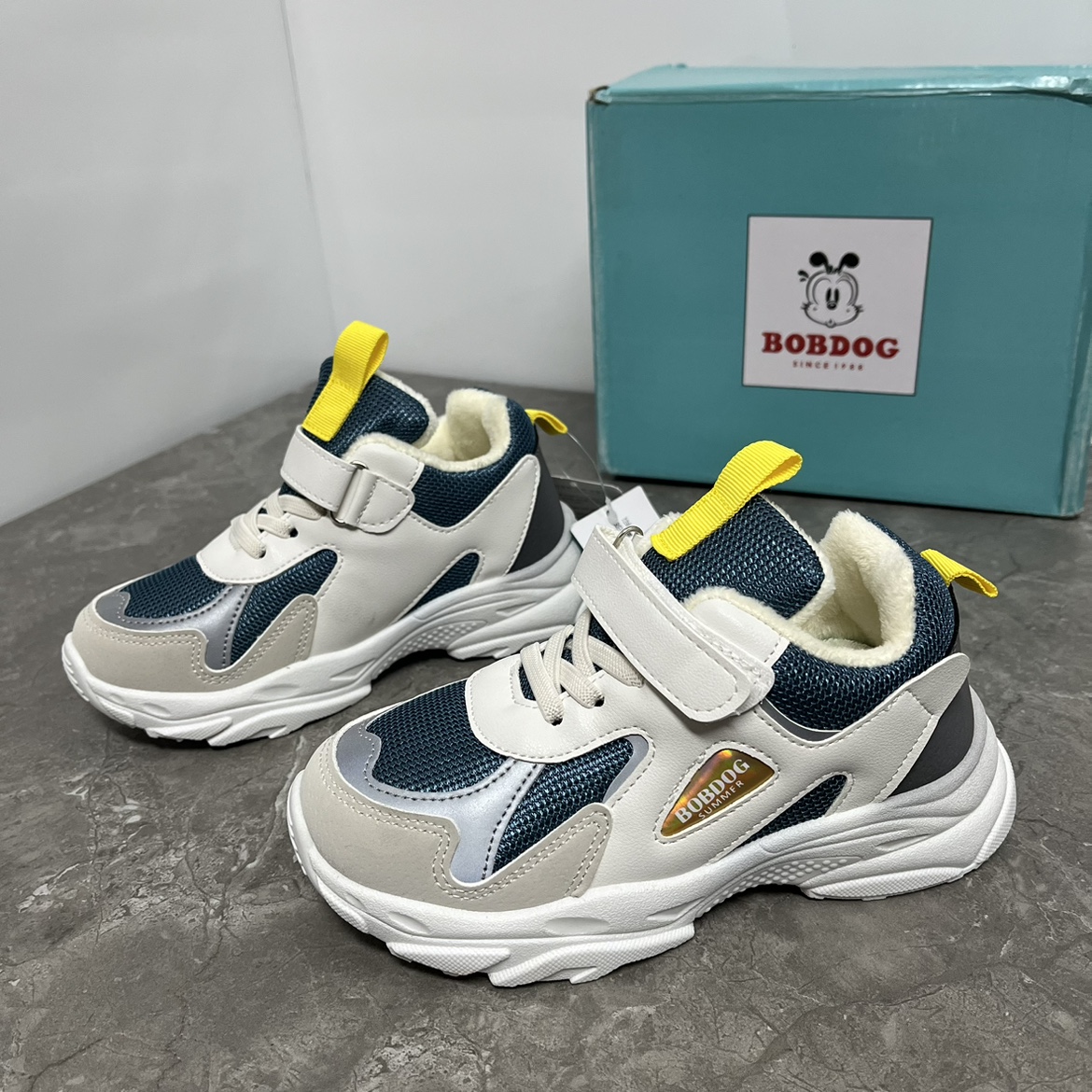 巴布家加绒宝宝棉鞋防滑保暖轻便