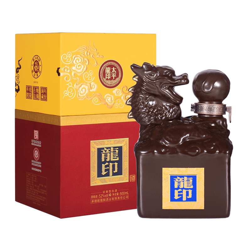 板城烧锅酒太平龙印52度 500ml单瓶浓香型纯粮食白酒河北承德特产,酒类,白酒/调香白酒,淘宝优惠券,粉丝福利购,淘宝优惠卷