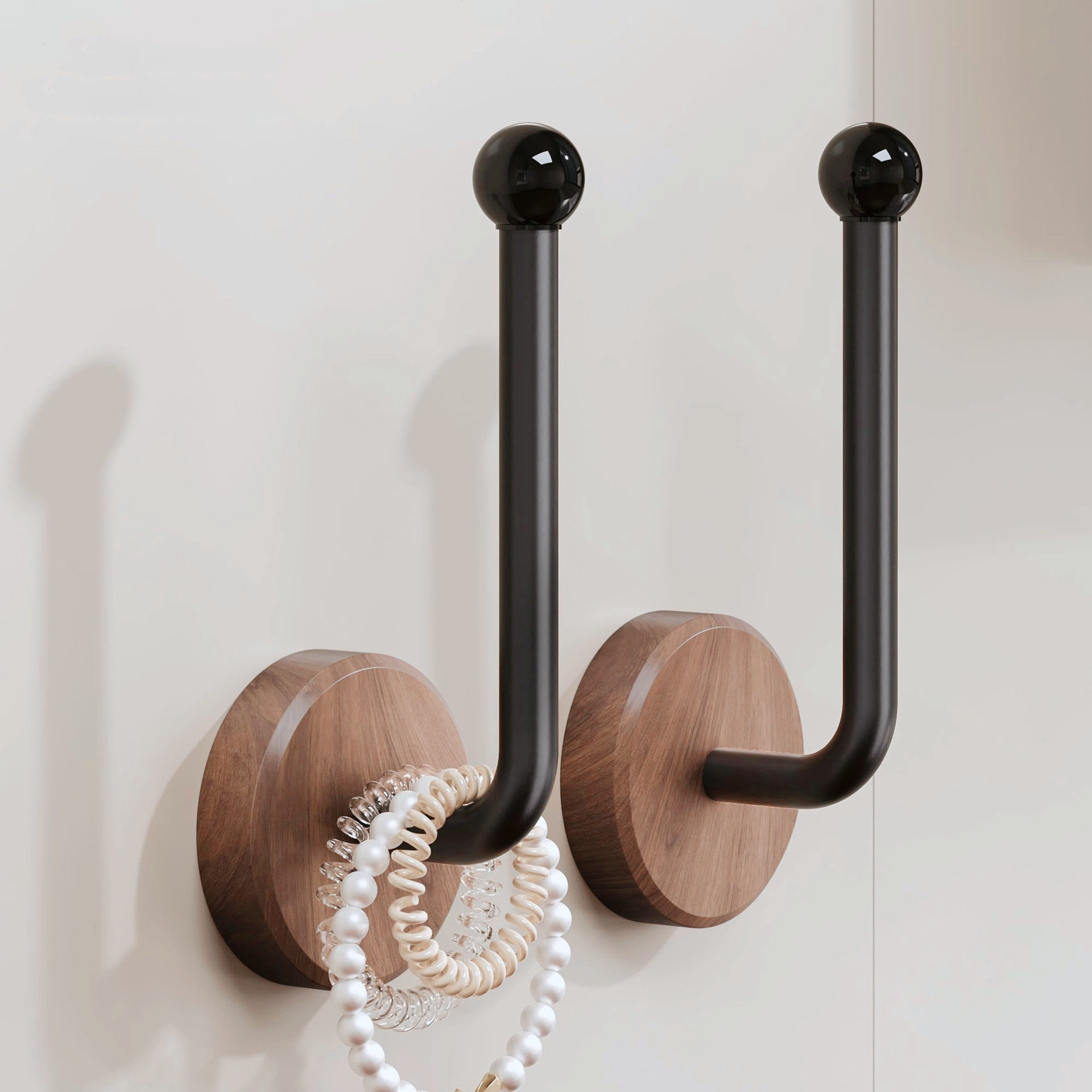 原木发饰发箍收纳挂钩免打孔强力承重无痕粘钩墙上壁挂门后挂衣钩,收纳整理,挂钩/粘钩,淘宝优惠券,粉丝福利购,淘宝优惠卷