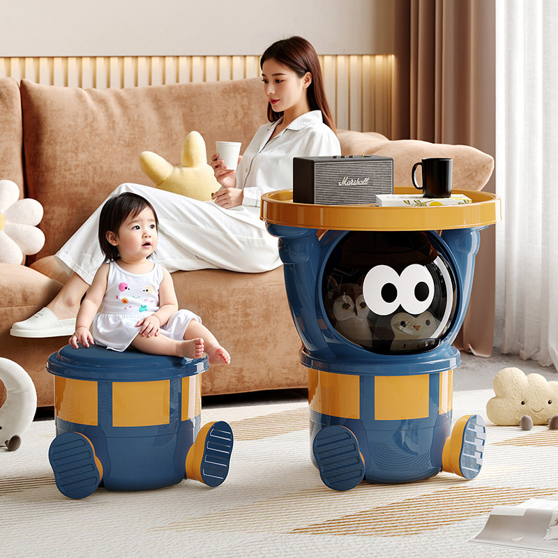 儿童玩具收纳桶大容量宝宝公仔毛绒玩偶收纳箱客厅家用带轮储物凳,收纳整理,毛绒玩具收纳桶/箱,淘宝优惠券,粉丝福利购,淘宝优惠卷