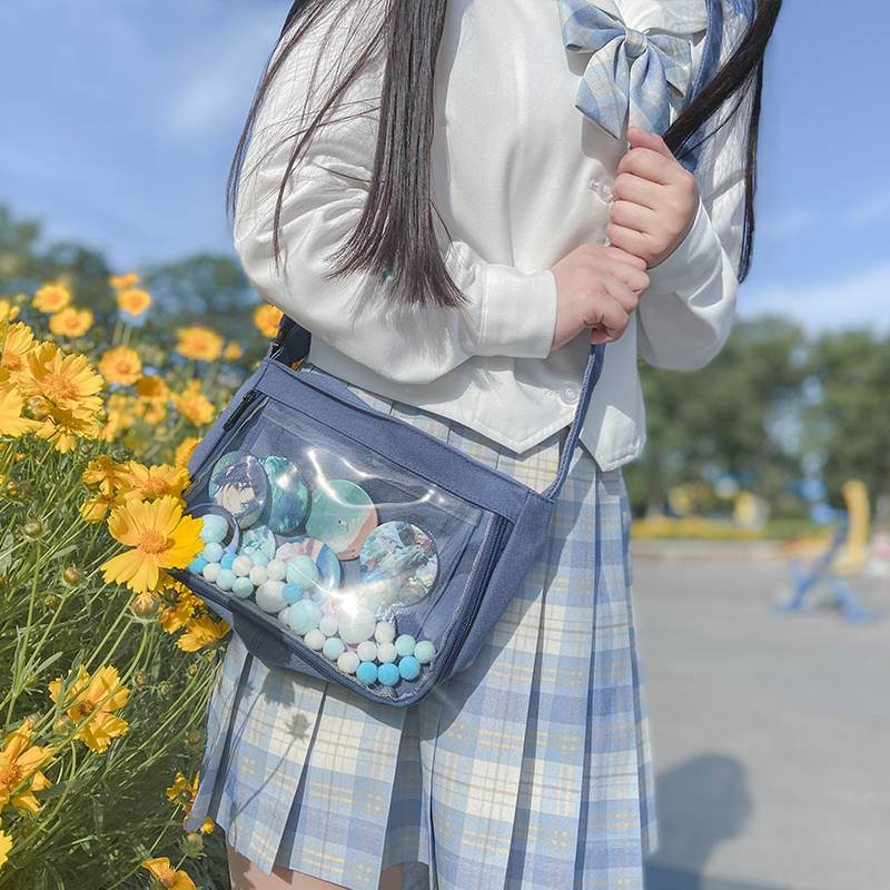 Cuteness小小号单肩痛包外出二次元吧唧徽章甜美JK制服少女包