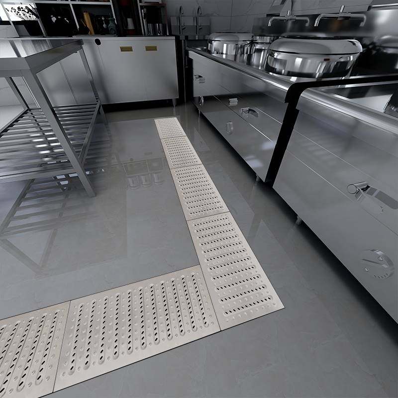 厨房暗沟不锈钢地沟盖板排水排水沟篦子地沟盖板雨水管道不锈钢盖