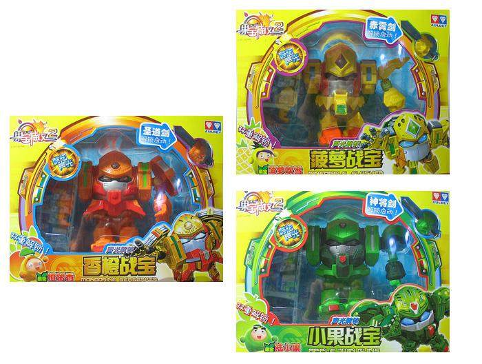 宝特攻2代522321-6果3代1体升级国宝战神工香橙小果菠萝战宝机特