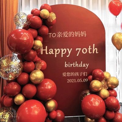 老人过寿生日布置寿宴场景布置60岁70大寿长辈80岁祝寿KT板背景墙