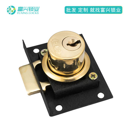 老式抽屉锁22/16mm家用木质柜抽屉柜门锁办公桌8o8 505铜芯锁