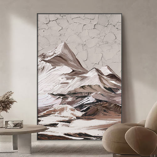 现代简约入户玄关装饰画侘寂风肌理画高档大气客厅沙发背景墙挂画