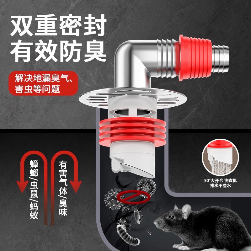 下水管三头通洗衣j机排水管地漏接头口对接器道三通分水流器一分