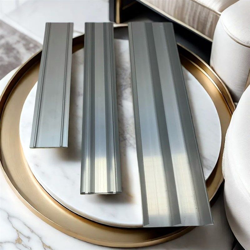 免开槽铝合金e衣柜移门滑轨双轨道滑轮配件推拉门导轨走轨趟门轨