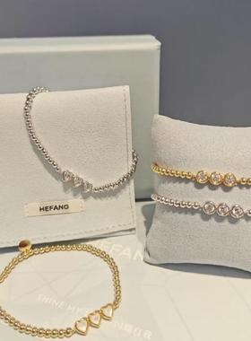 [陈都灵同款]925纯银珠宝925纯银小甜豆手链轻奢优雅生日礼物