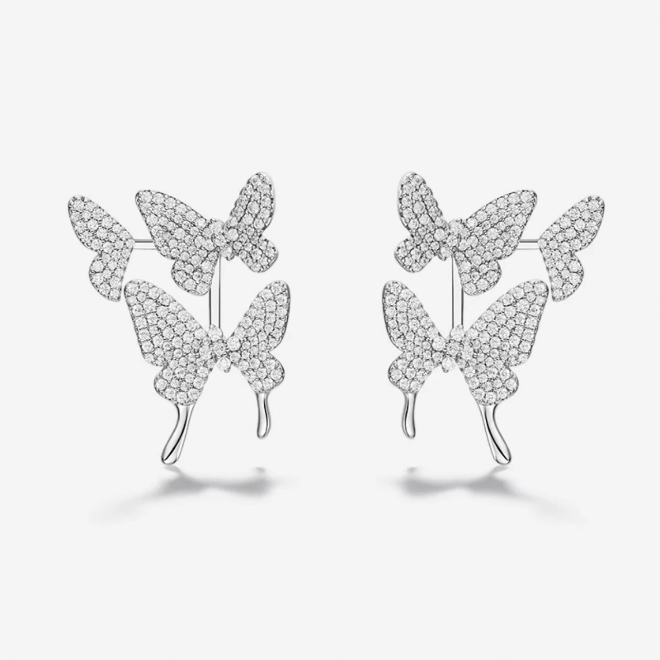 何家原厂枯叶蝶短项链轻奢优雅灵动蝴蝶梦耳环精致高级礼物