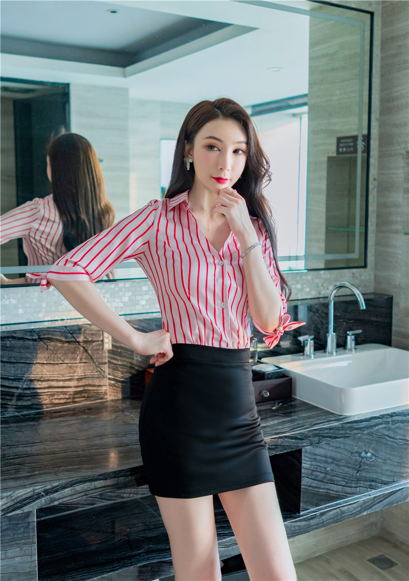 FOOT BATH TECHNICIAN WORK CLOTHES SPA BEAUTICIAN HEALTH HALL FOOT MASSAGE FEMALE TECHNICIAN CLOTHES MID-SLEEVE SUIT FOOT BATH OVERALLS