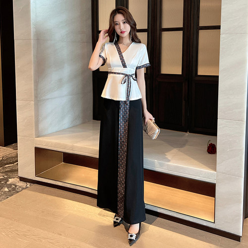 足浴足疗技师工作服按摩工衣长裤