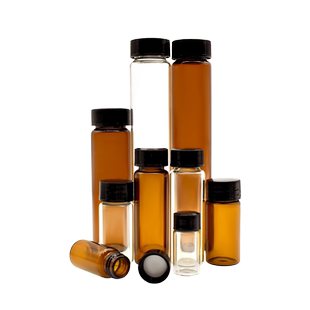 2/3/5/10/15/20/30/40/60ml透明玻璃螺口瓶 棕色样品瓶 试剂瓶 菌种瓶 每盒100个