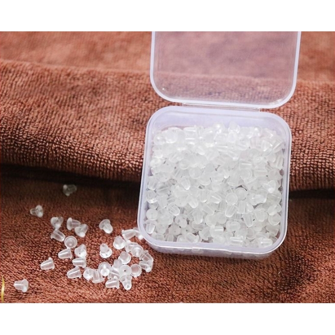 耳堵防掉超紧通用防敏感高级耳堵硅胶耳塞耳钉后堵头耳环耳扣后塞