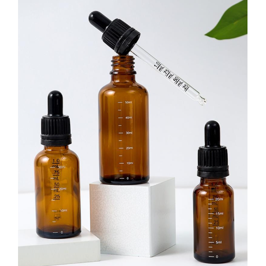 化妆品滴管分装瓶精油瓶子精华瓶茶色避光玻璃滴管瓶居家日用套装