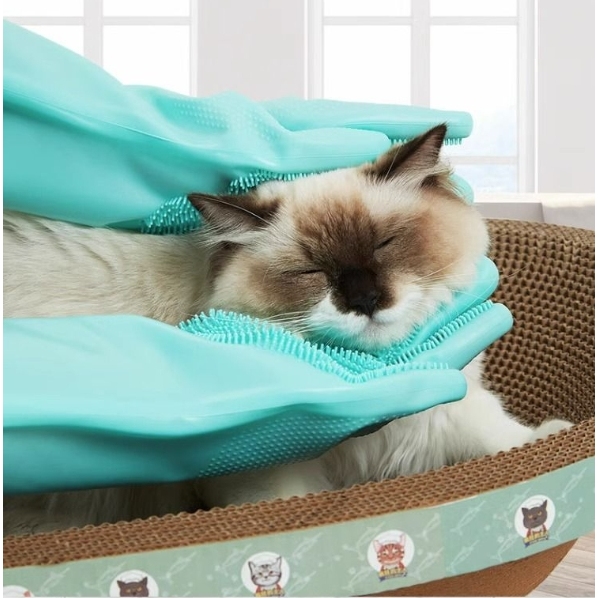 宠物洗澡手套狗狗猫咪洗澡神器泰迪金毛搓澡按摩刷子加厚防抓防咬