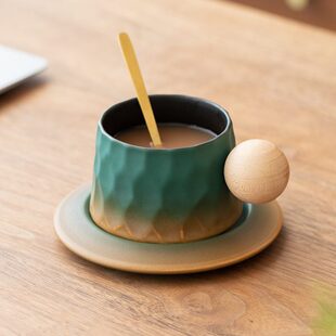套装 高茶陶瓷杯复古下午花茶杯咖啡杯碟家用精致颜值北欧ins日式