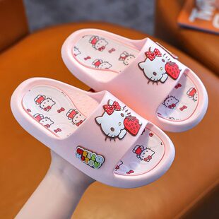 猫季 凯蒂猫猫kt洗澡家居鞋 女夏 软底鞋 哈喽kitty 室内凉拖防滑拖鞋