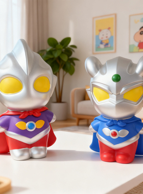 奥特存钱罐可存取儿童房间客厅摆件男女孩生日送礼物卡通创意装饰