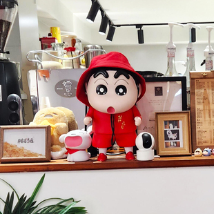 40cm蜡笔小新存钱罐大号可存可取硬币储蓄罐卡通防摔创意桌面摆件