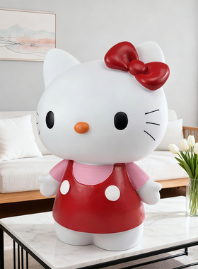 kt猫存钱罐客厅房间大号桌面摆件送男女孩儿童装饰品可爱卡通创意