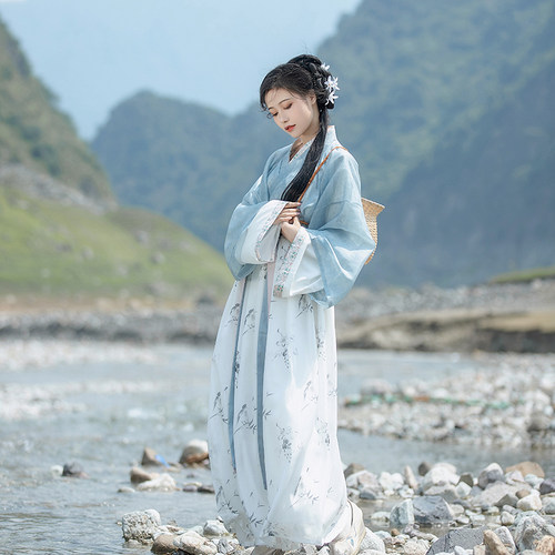 远山娥黛2022雪纺清新汉服古风