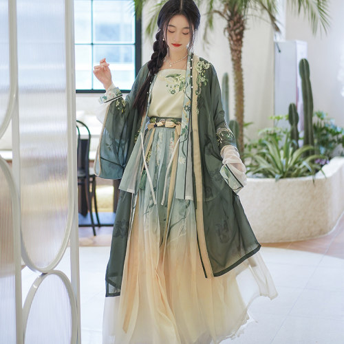 远山娥黛2023雪纺绣花