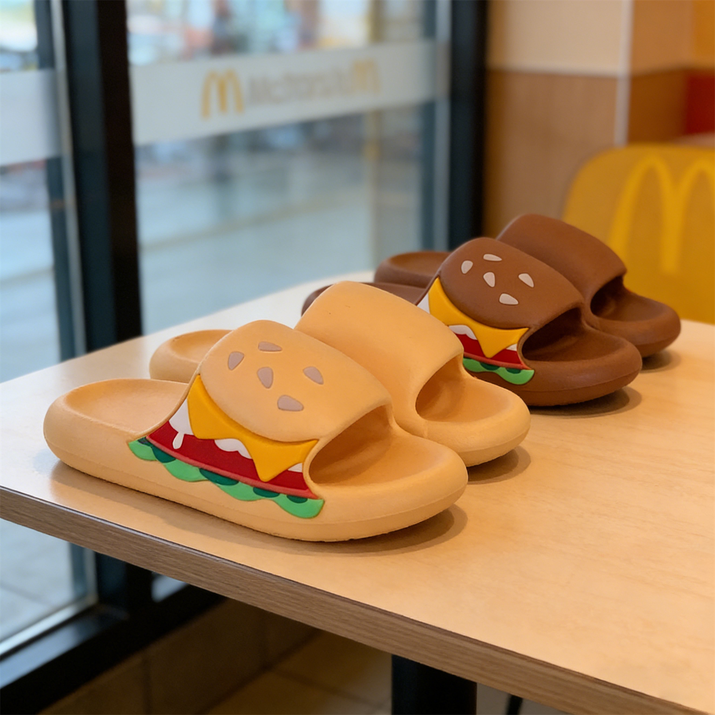 室内外防滑男女学生卧室夏季新款儿童拖鞋可爱汉堡居家亲子凉拖鞋,居家布艺,居家亲子拖鞋,淘宝优惠券,粉丝福利购,淘宝优惠卷