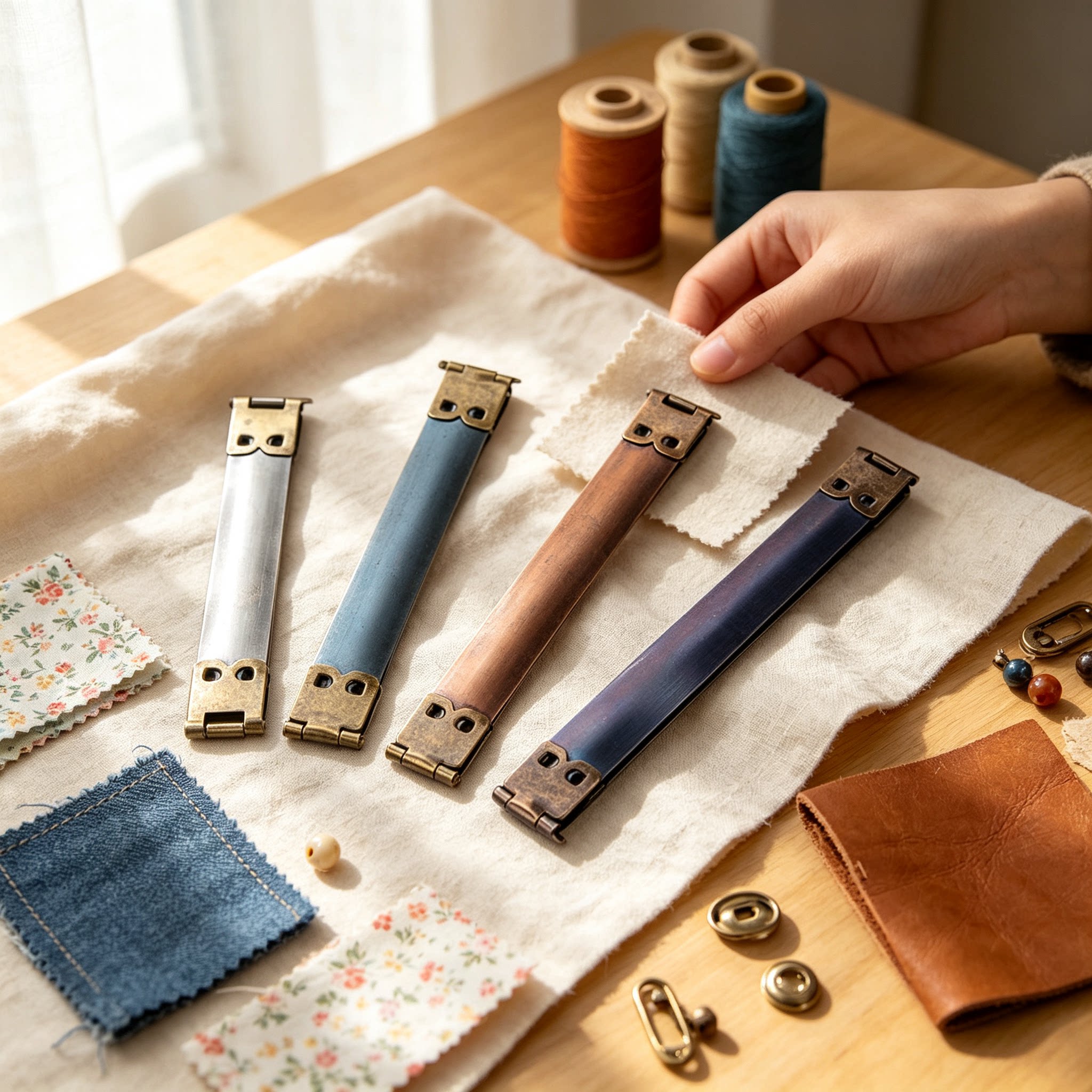 8cm/10cm/11cm/12cm弹片口金银/古铜 手工DIY缝纫辅料拼布包配件