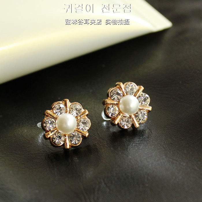 无痛耳夹耳钉隐形无耳洞日韩珍珠