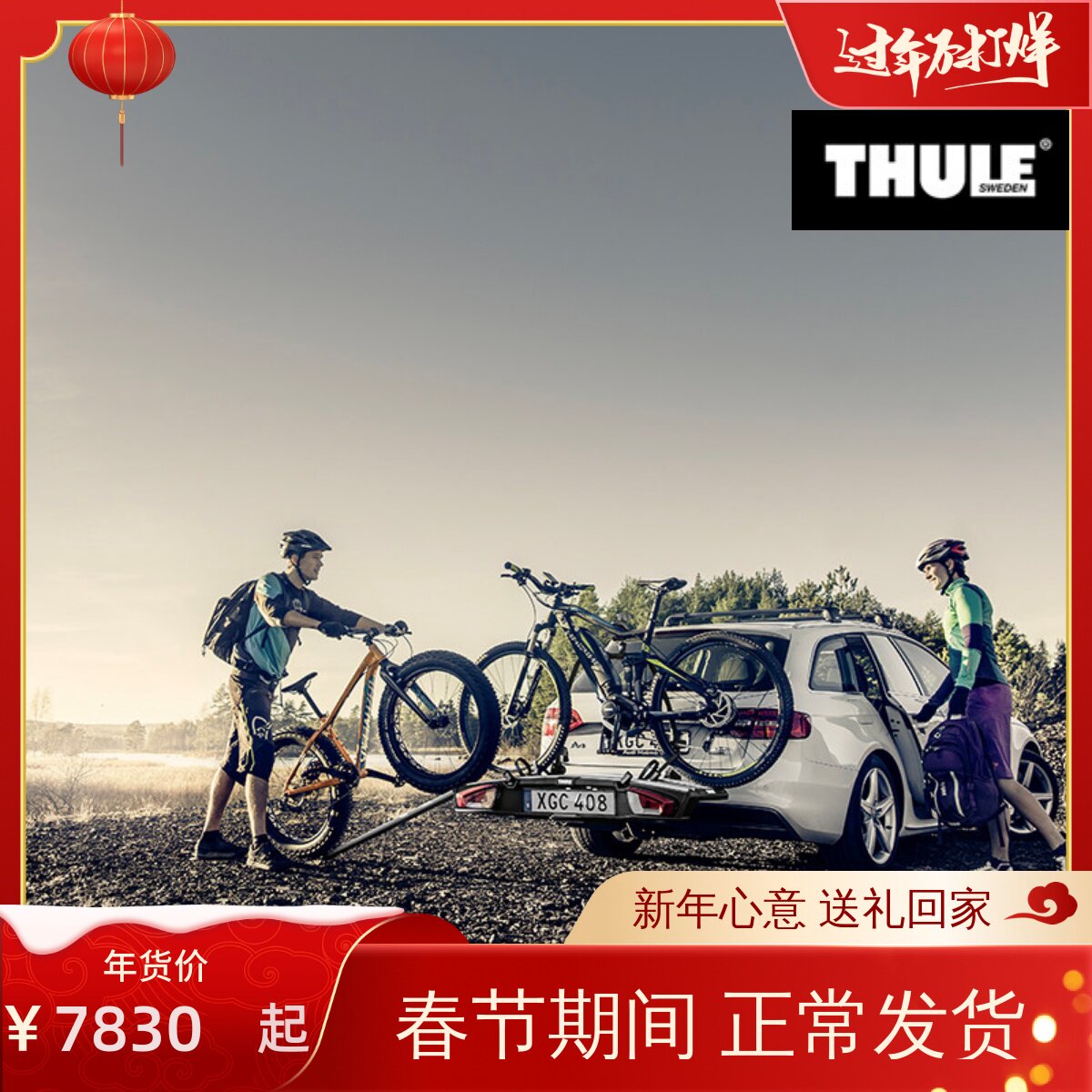 拓乐Thule汽车自行车后挂架后置拖挂后拖架VeloSpace XT 938/939