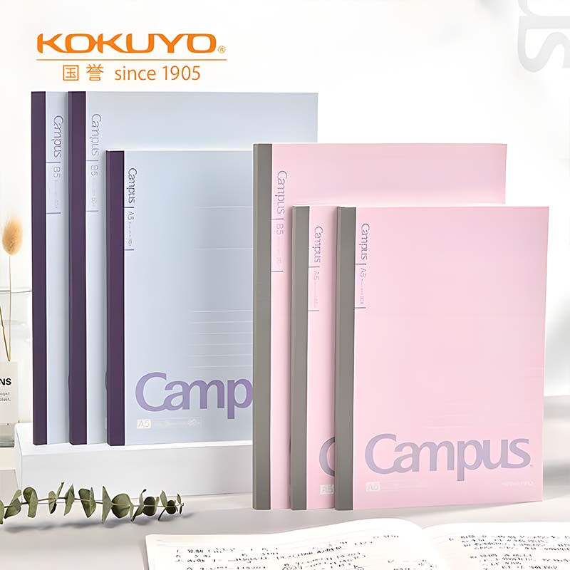 日本KOKUYO国誉Campus螺旋本a5软面抄经典无线装订胶装简约大学生笔记本子会议b5线圈点线记事本文具